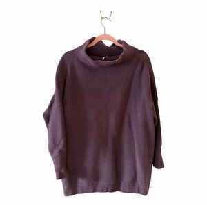 Free People Deep Purple Tunic Sweater
